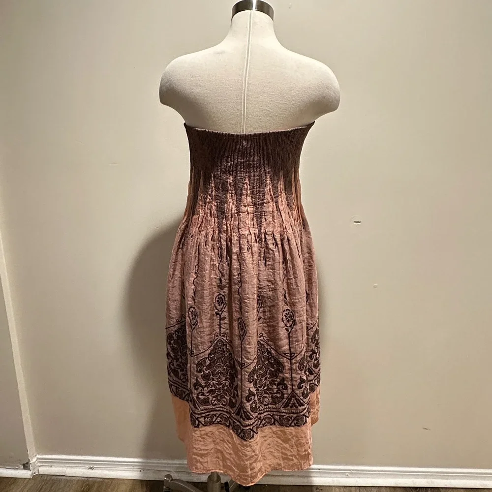 Lapis Anthropologie Strapless Dress Skirt Womens OS (Large) Boho Festival Resort